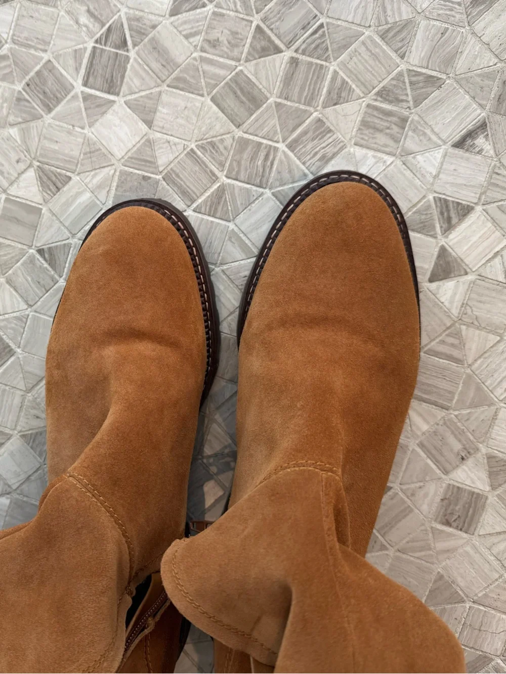 Caslon Mimmo Water Resistant Suede Faux Fur Lined Boots Brown, Size 9